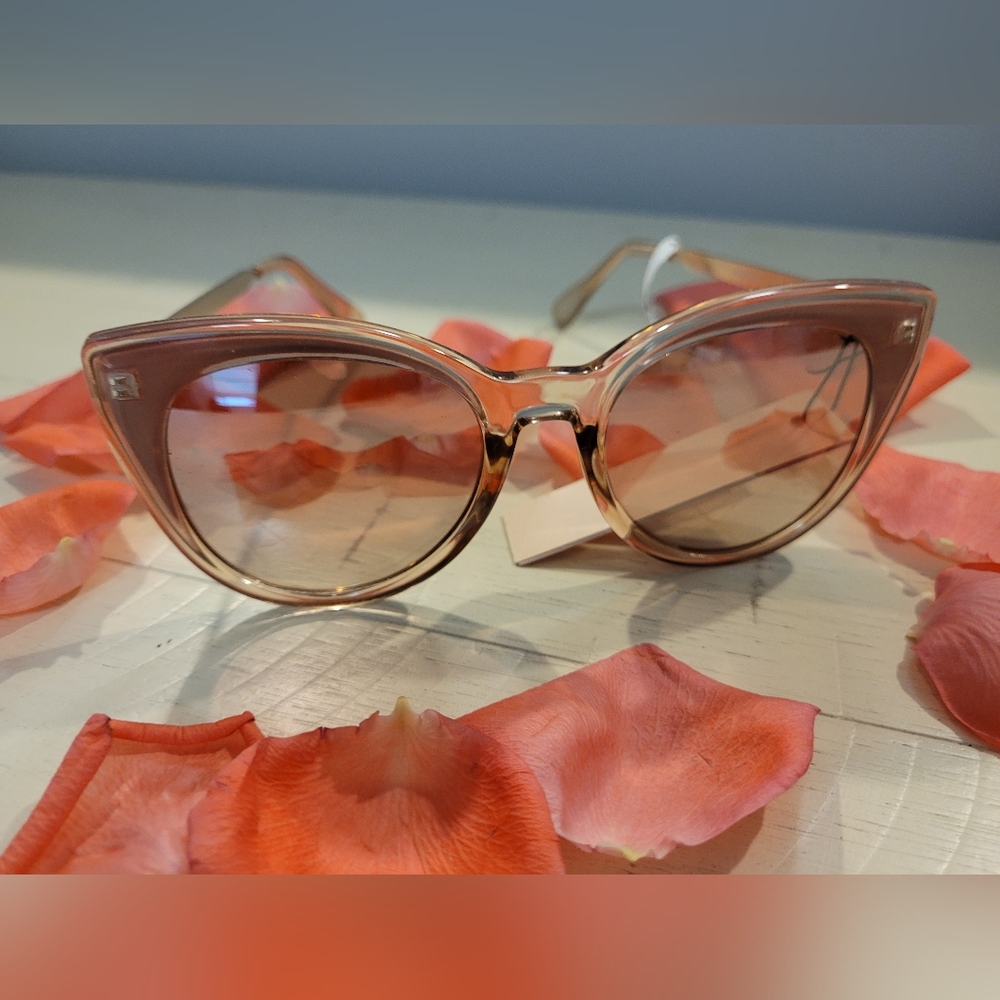 BCBGeneration Elegant Blush Rose Gold Sunglasses